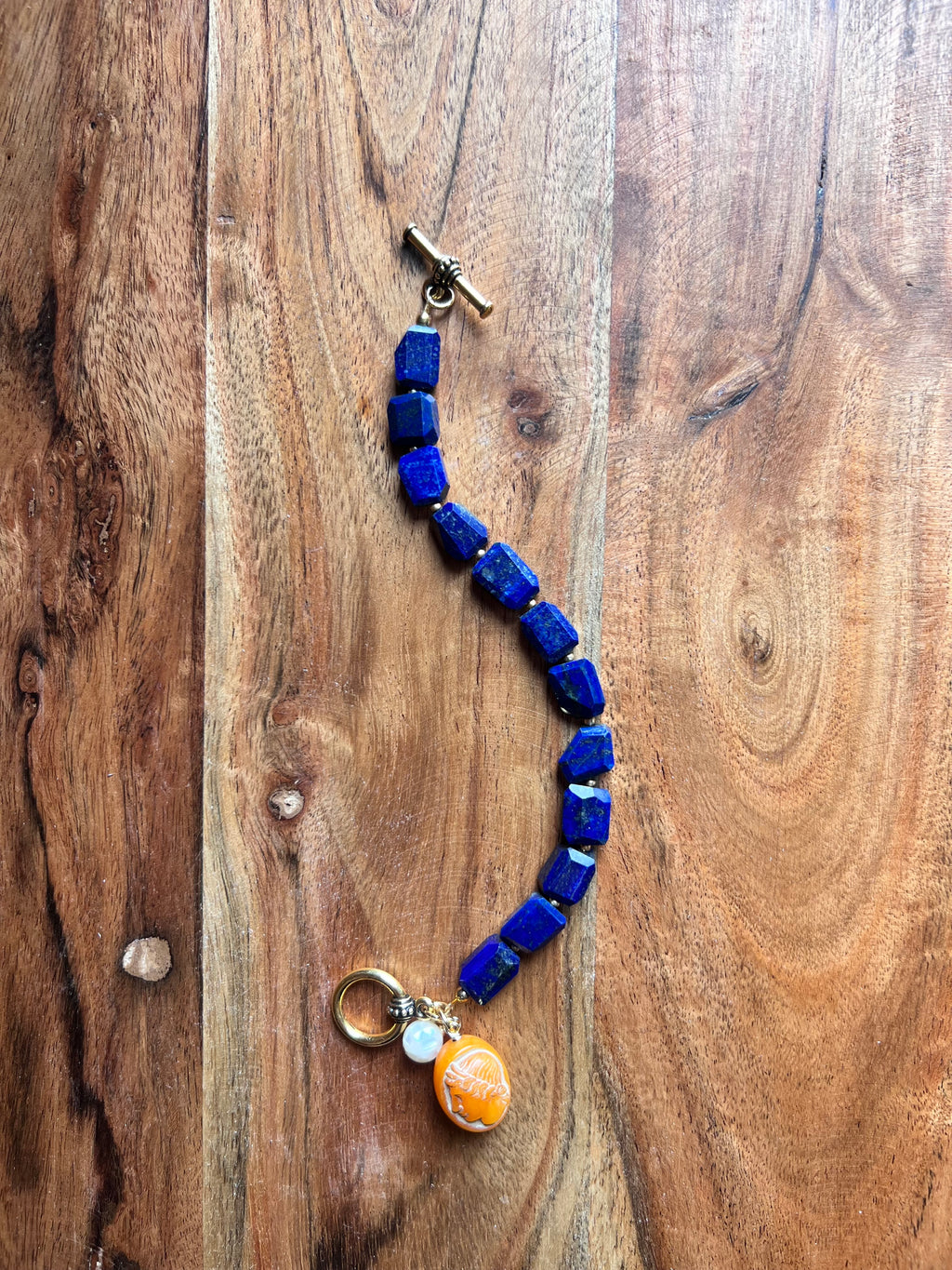 Lapis Lazuli Charm Bracelet