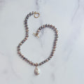 Choco-Moonstone Necklace