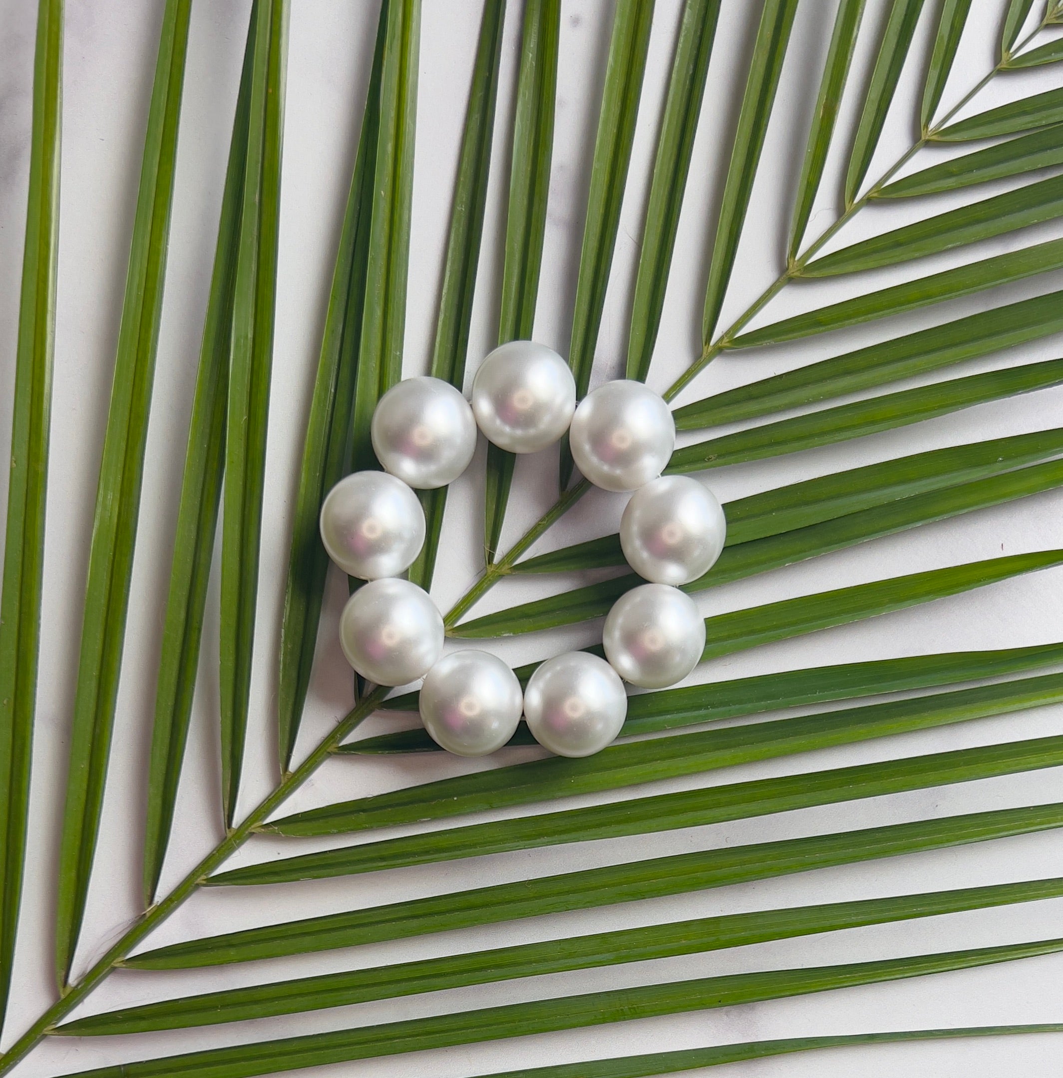Bubble Stretch Bracelet White Pearl