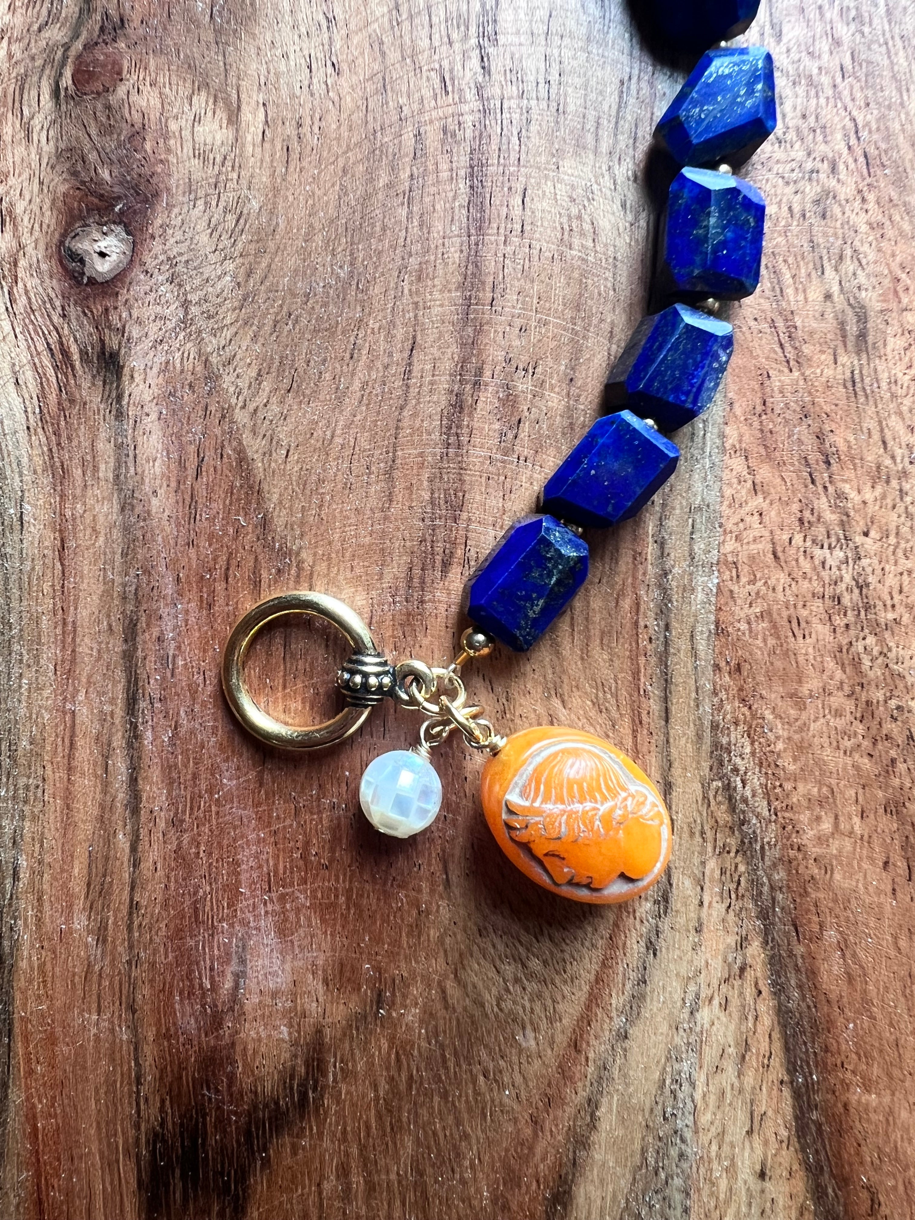 Lapis Lazuli Charm Bracelet